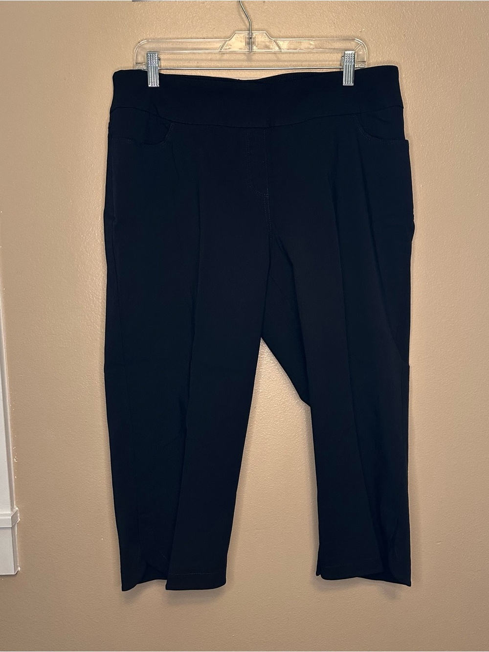 Westbound Black Cropped Ponte Pull-On Pants